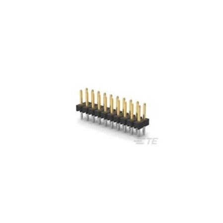 Te Connectivity Board Connector, 10 Contact(S), 2 Row(S), Male, Straight, Solder Terminal, Black Insulator 2842131-5